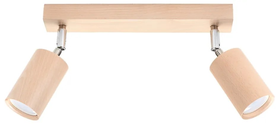 Drewniana lampa sufitowa Sollux Ludwik