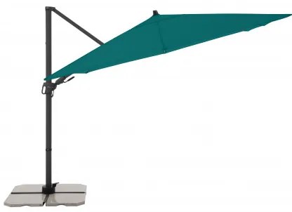 DERBY DX 280 x 280 cm - parasol ogrodowy z boczną nogą : Substancja Desen - 848