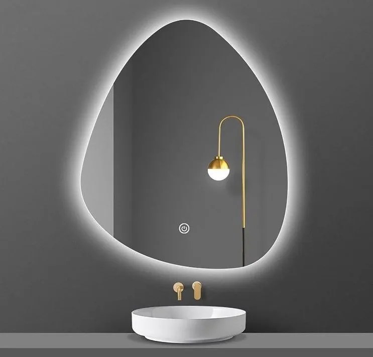 LUSTRO ŁEZKA LED 40x60 M-562 WŁĄCZNIK DOTYKOWY ŁAZIENKOWE Z PODŚWIETLENIEM