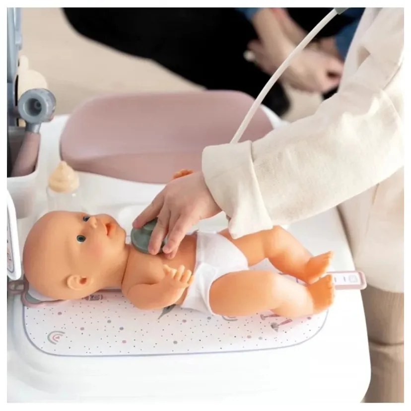 Smoby baby care centrum medyczne opieki dla lalek z elektronicznym tabletem + 24 akc.