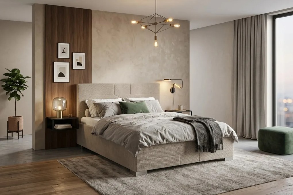 Łóżko KATI 120x200 cm Cappuccino Bez materaca