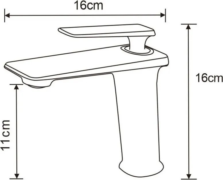 Mexen Purus bateria umywalkowa, biała/złota - 745800-25