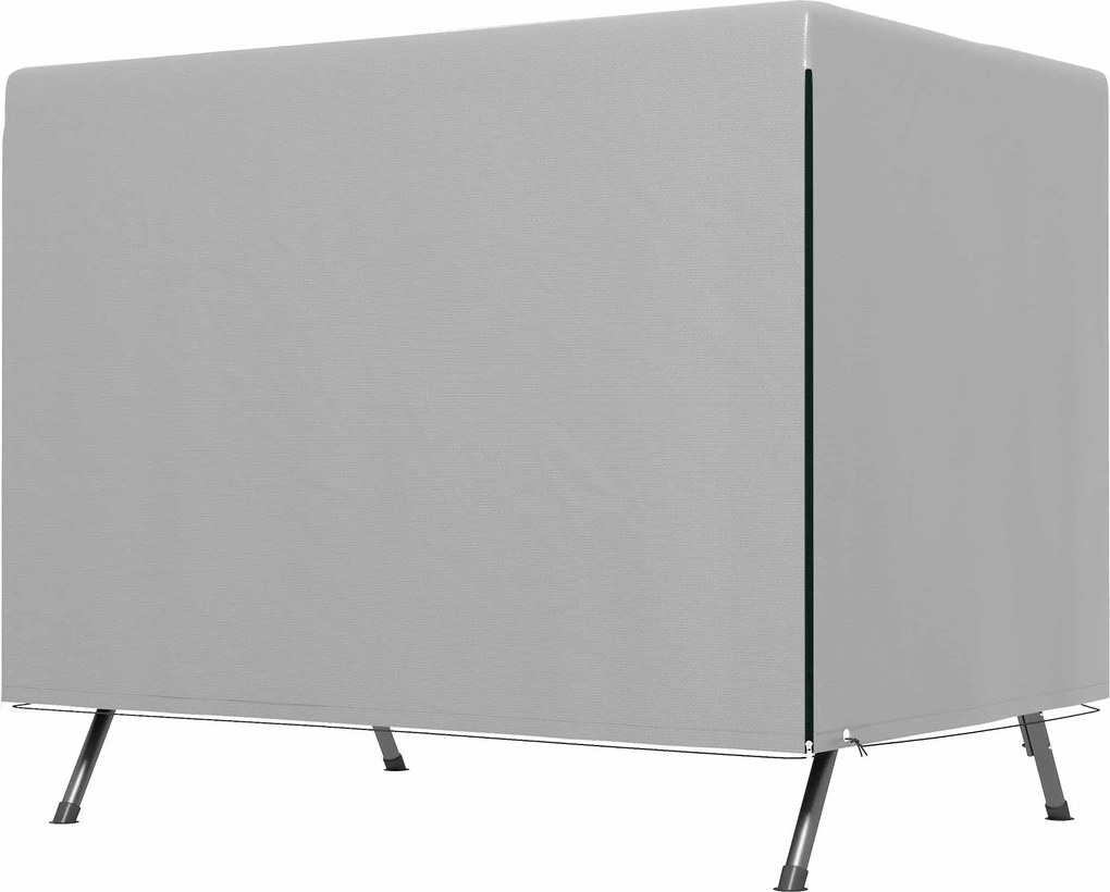 Outsunny Osłona na Meble Ogrodowe, Pokrowiec Ochronny dla Mebli Zewnętrznych, 215 cm x 155 cm x 150 cm, Szary