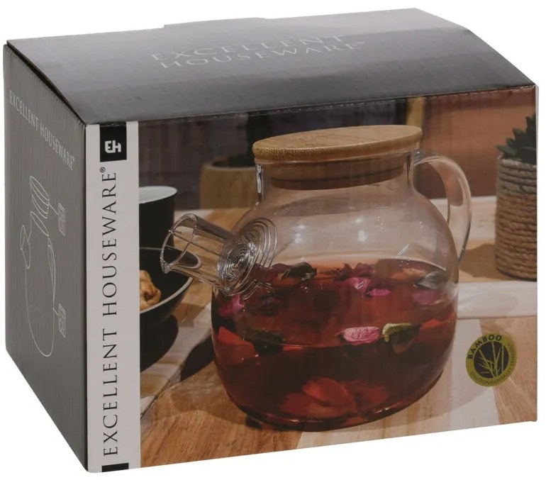 Dzbanek do herbaty z metalowym filtrem, 1000 ml
