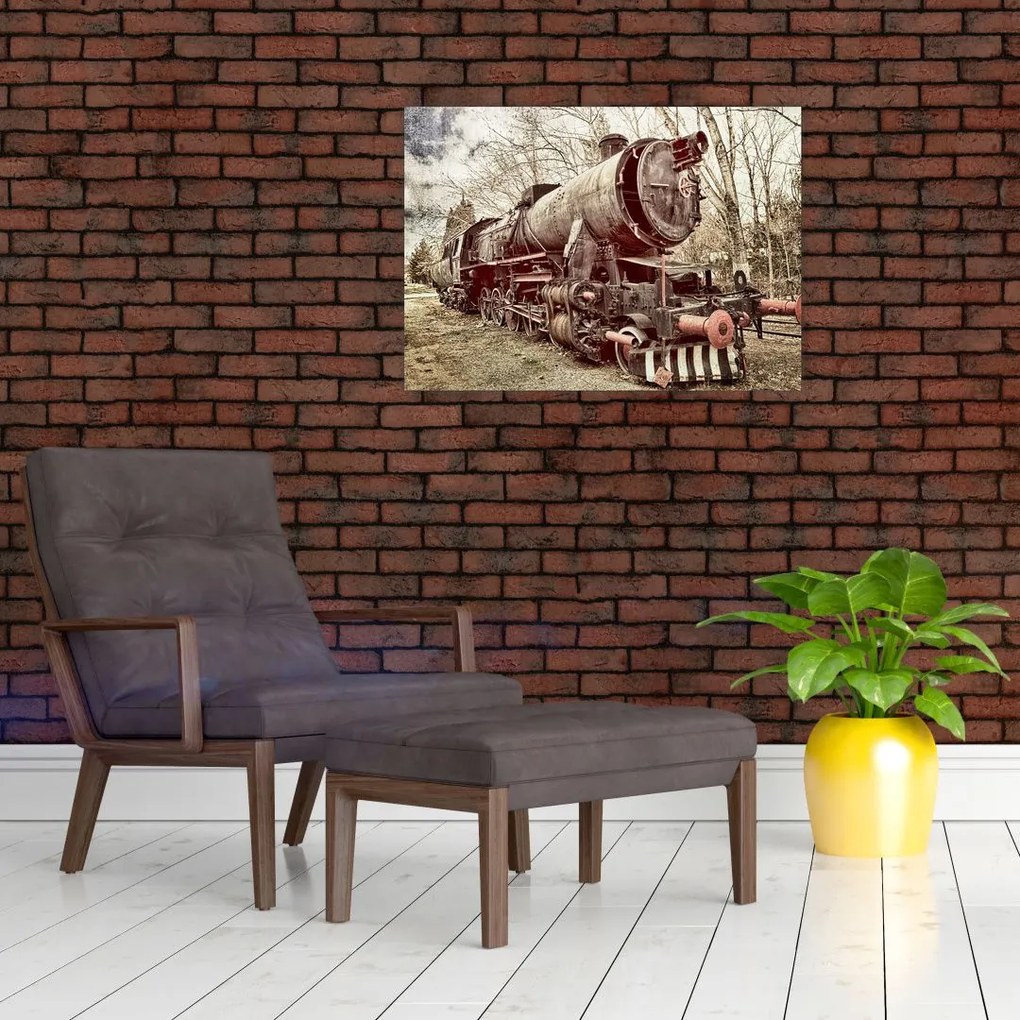 Historyczny wizerunek lokomotywy (70x50 cm)