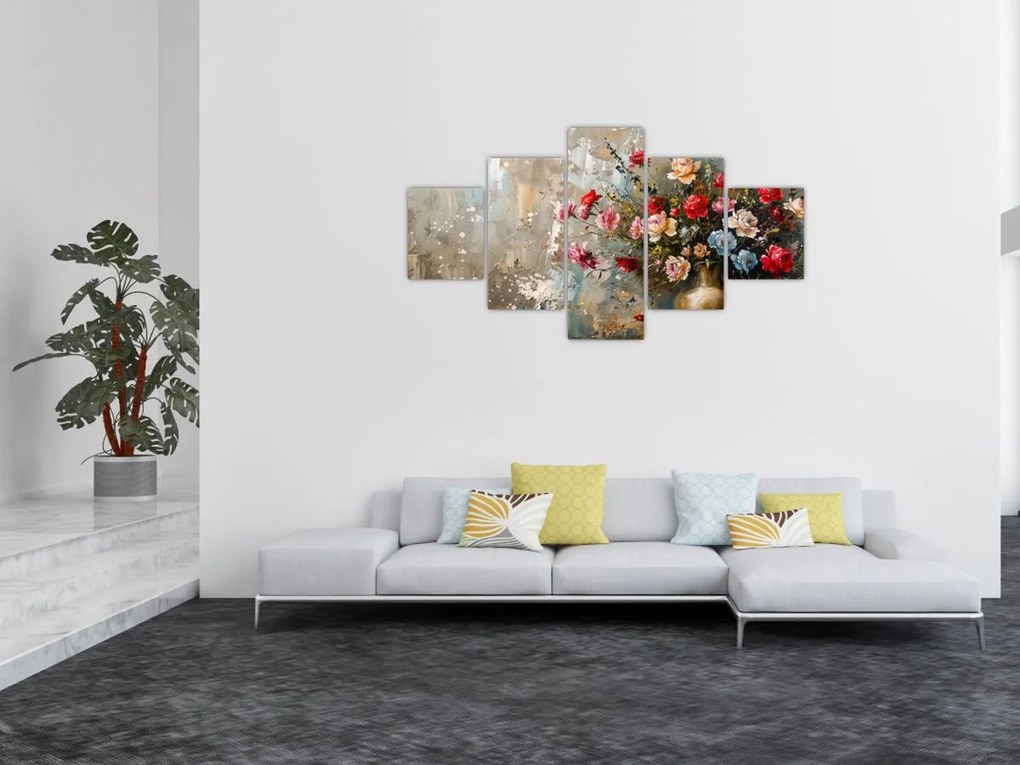 Obraz - Wazon z kwiatami (125x70 cm)