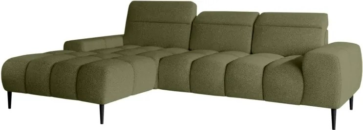 Narożnik GIANO S układ L Lewostronny z elektryczną regulacją siedziska w ktaninie AUSTIN 12 WERSAL