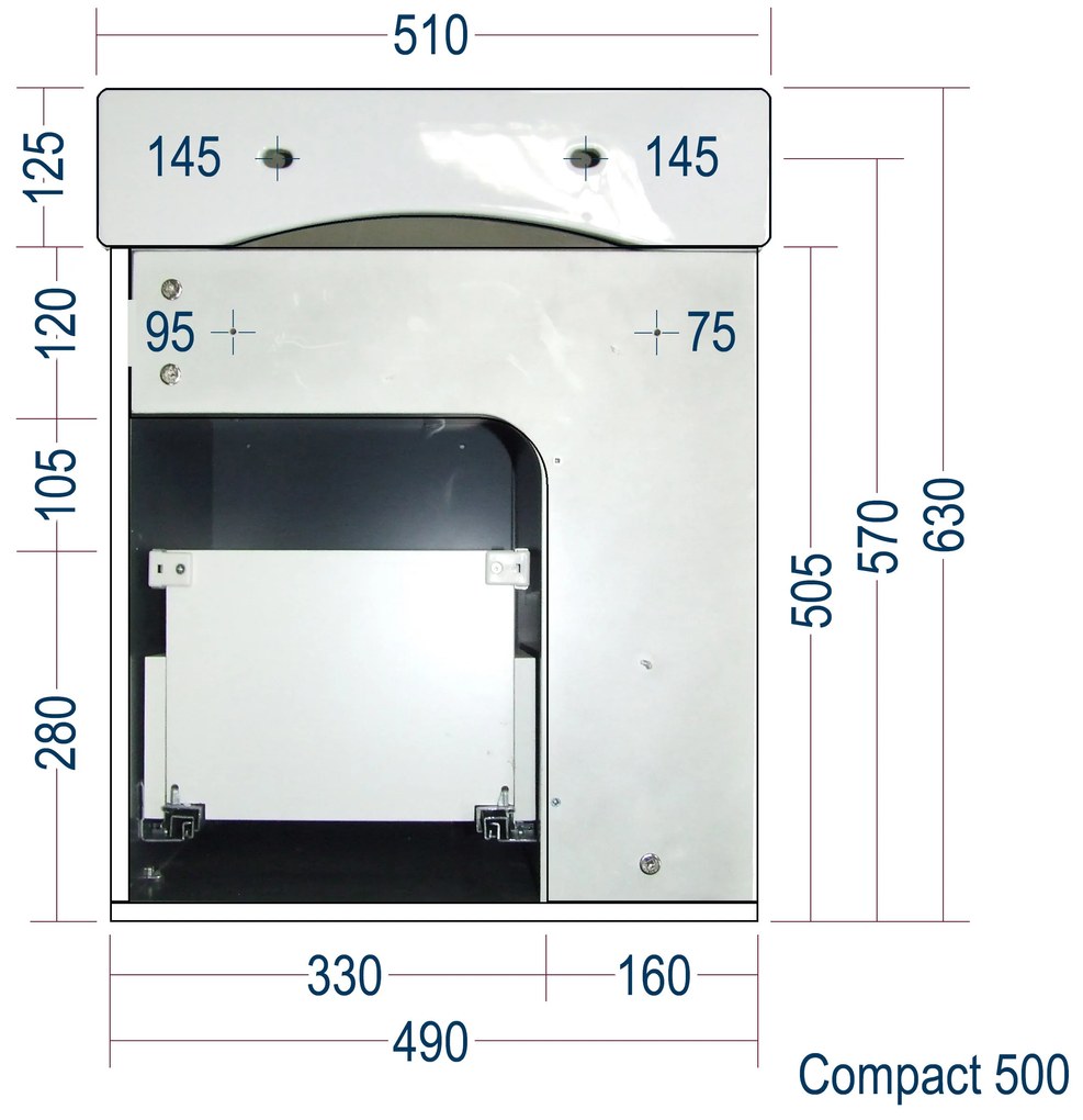 Szafka podumywalkowa Compact 500