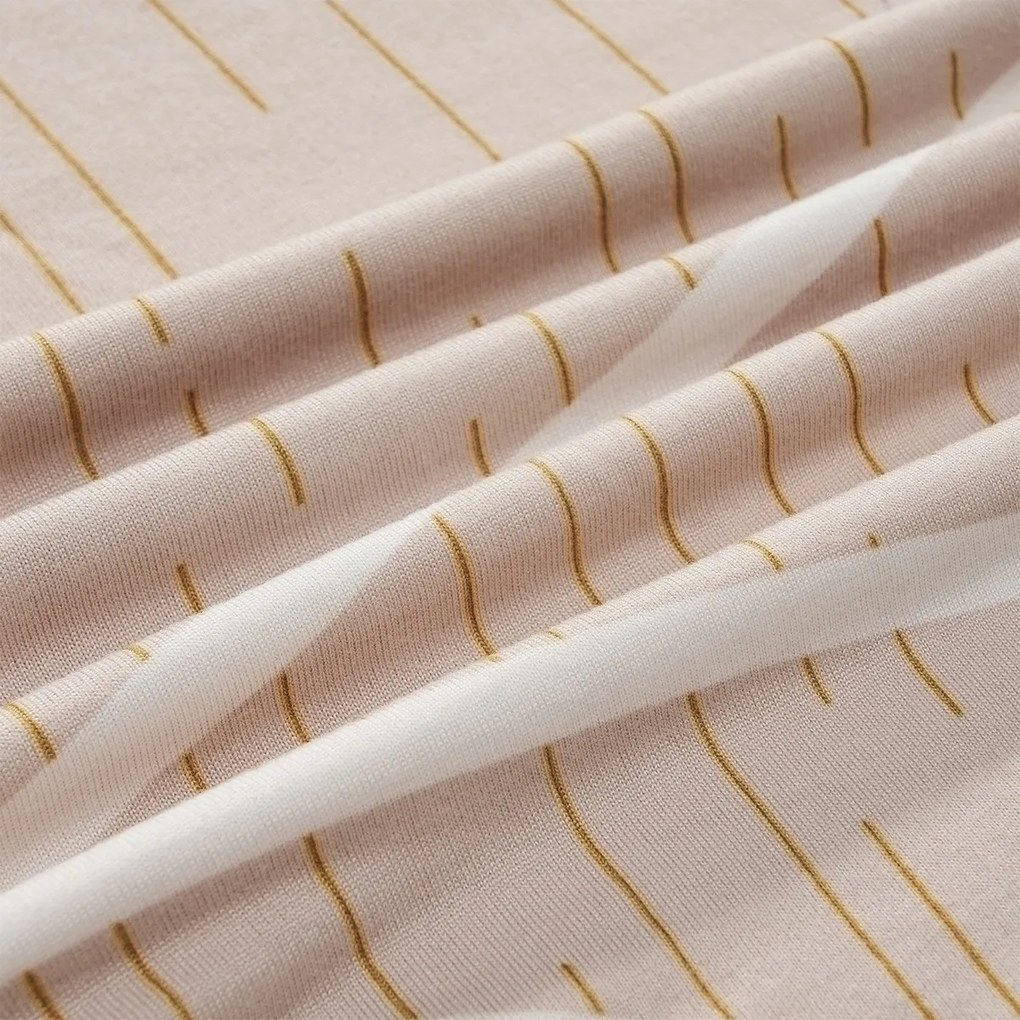 4Home Pokrowiec elastyczny na krzesło Abstract beżowy, 45-50 cm, zestaw 2 szt.