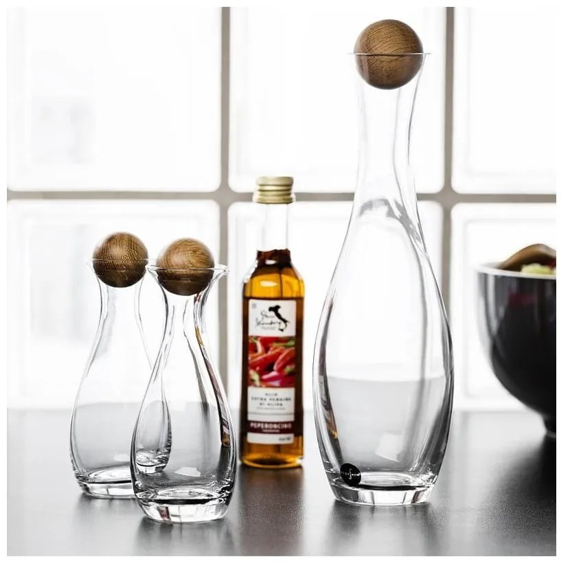 Zestaw 2 butelek na ocet i olej Sagaform Oval, 300 ml
