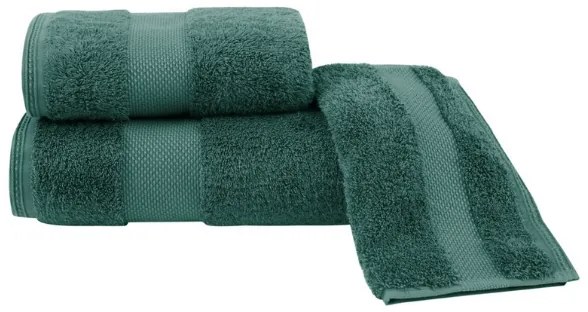 Luksusowy mały ręcznik DELUXE 30x50cm z Modalu Zielony