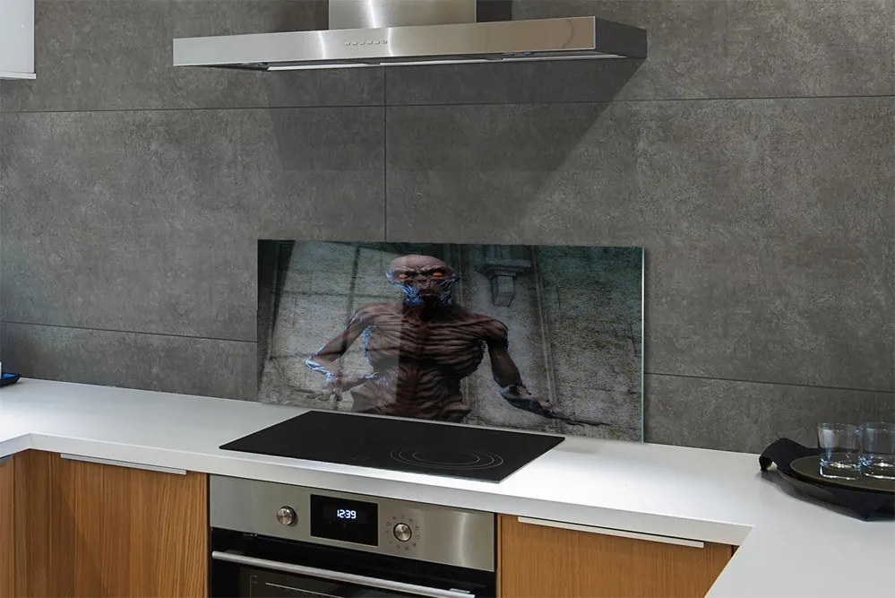 Panel szklany do Kuchni Zjawa w Opuszczonym Budynku