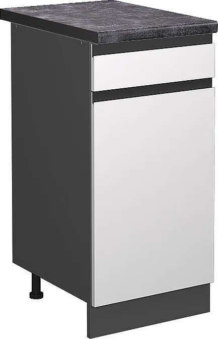 Szafka dolna do kuchni biały 40x60x81.6 r-line