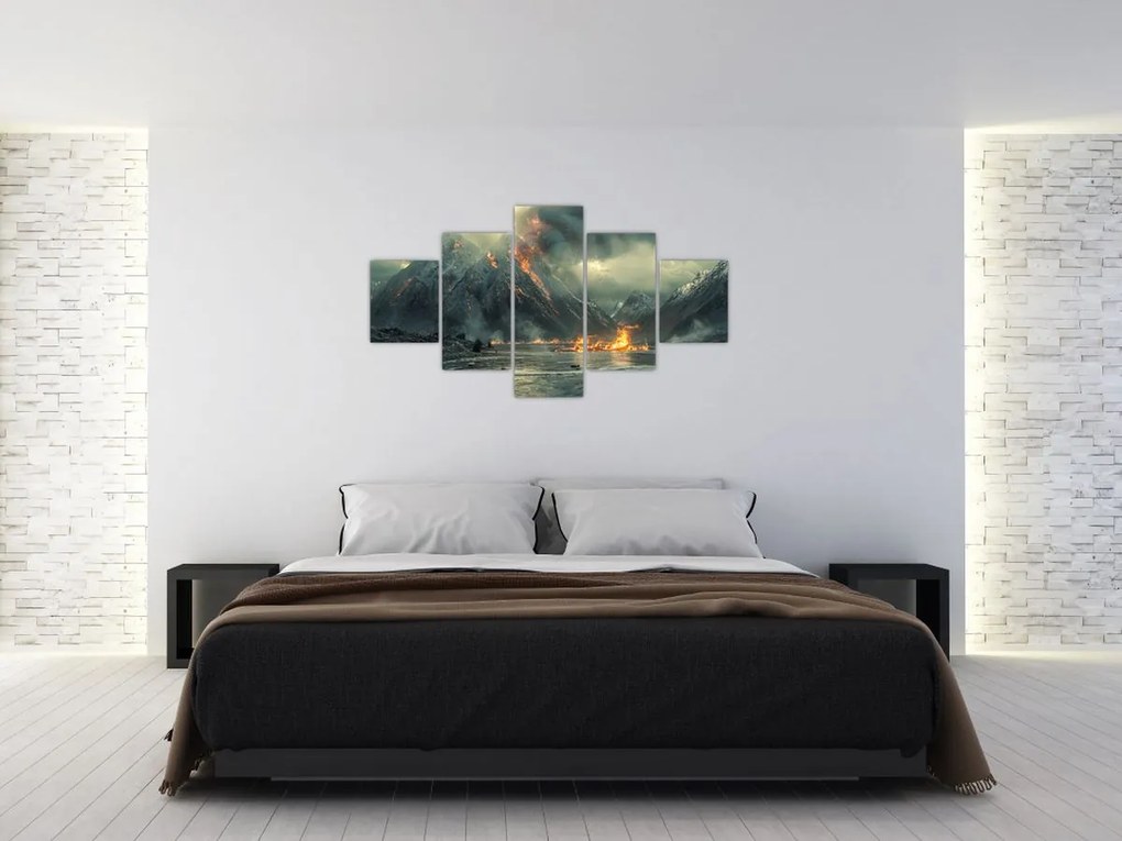 Obraz - Erupcja wulkanu (125x70 cm)