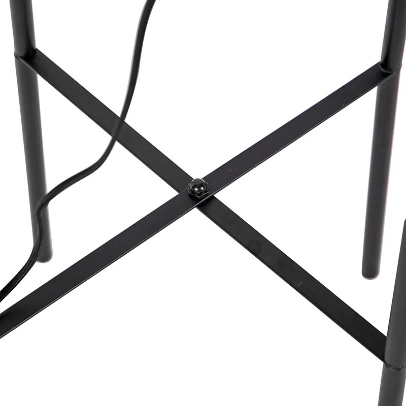 Nowoczesna czarna lampa stojąca - Bliss Mesh