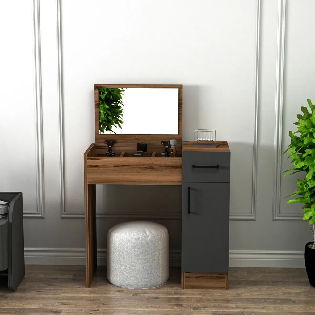 Stolik kosmetyczny Inci Light Walnut