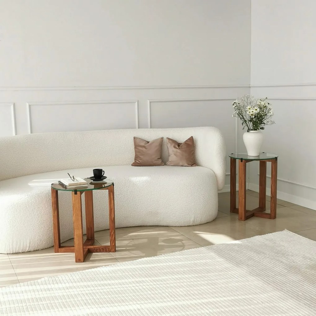 Zestaw stolików Amalfi Walnut, 2 szt.