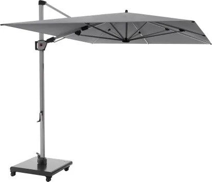 HYPERION 330 x 240 PRESTIGE - luksusowy huśtawkowy parasol ogrodowy z bocznym drążkiem : Kolor parasola - Jasnoszary