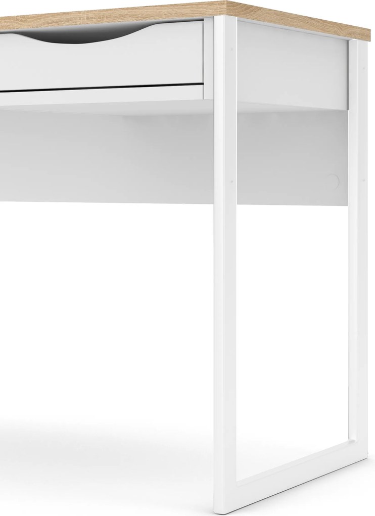 Białe biurko z szufladą Function Plus 1S