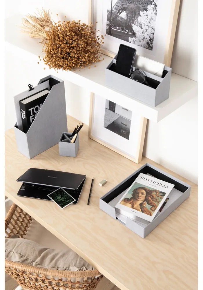 Kartonowe organizery zestaw 4 szt. Hugo Canvas Paper Laminate – Bigso
