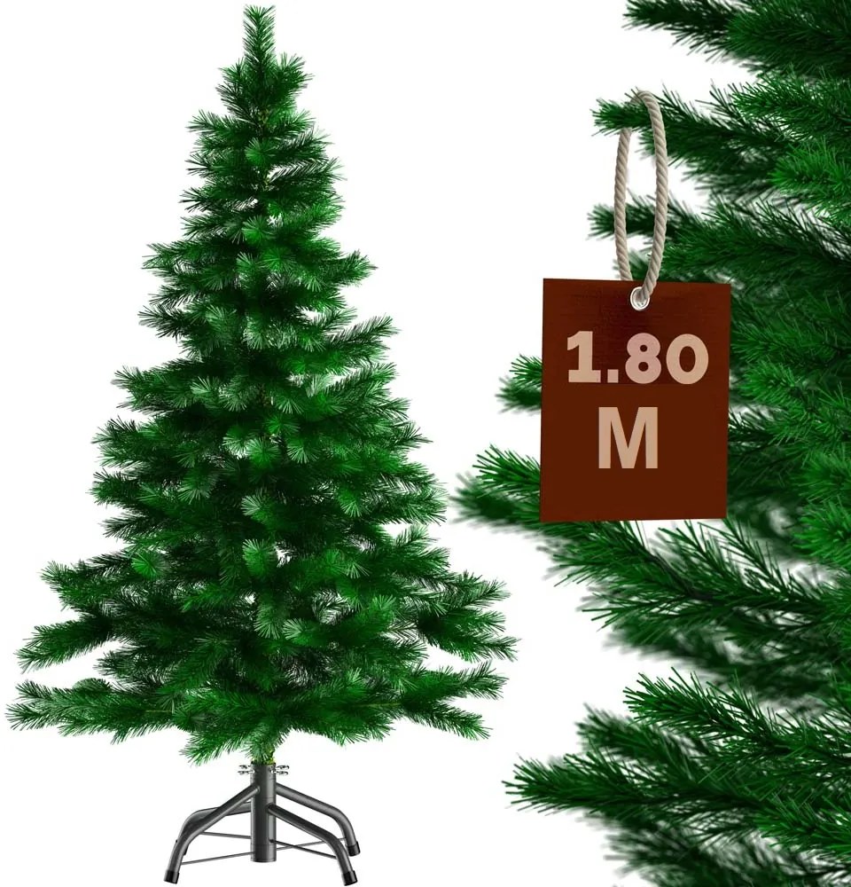 Casaria Sztuczna choinka RUDOLPH, 180 cm, zielona