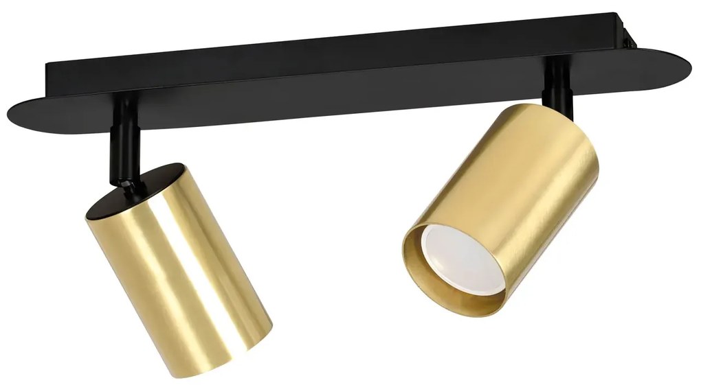 Czarno-złota podwójna lampa sufitowa - D083-Wersus