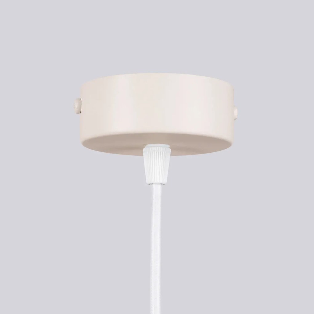 Żyrandol HALO 6 beżowy ryflowany SOLLUX  LIGHTING