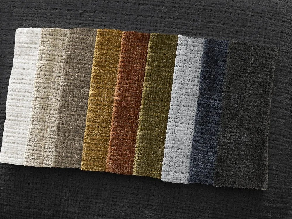 Czarna sofa z tkaniny szenilowej 276 cm Neil – Bobochic Paris