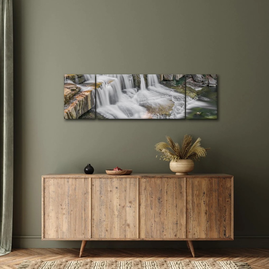 Obraz wodospadów (170x50 cm)