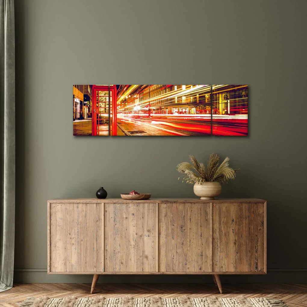 Obraz czerwonej budki telefonicznej w Londynie (170x50 cm)