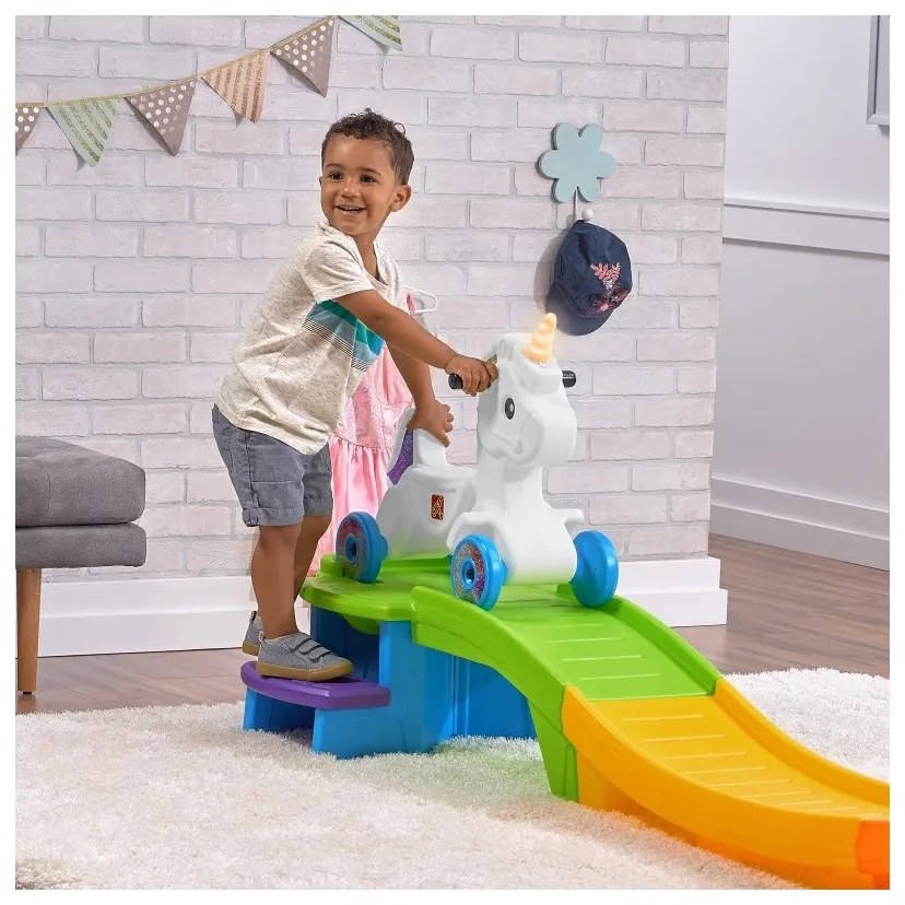 Step2 kolejka górska tor jeździk jednorożec unicorn