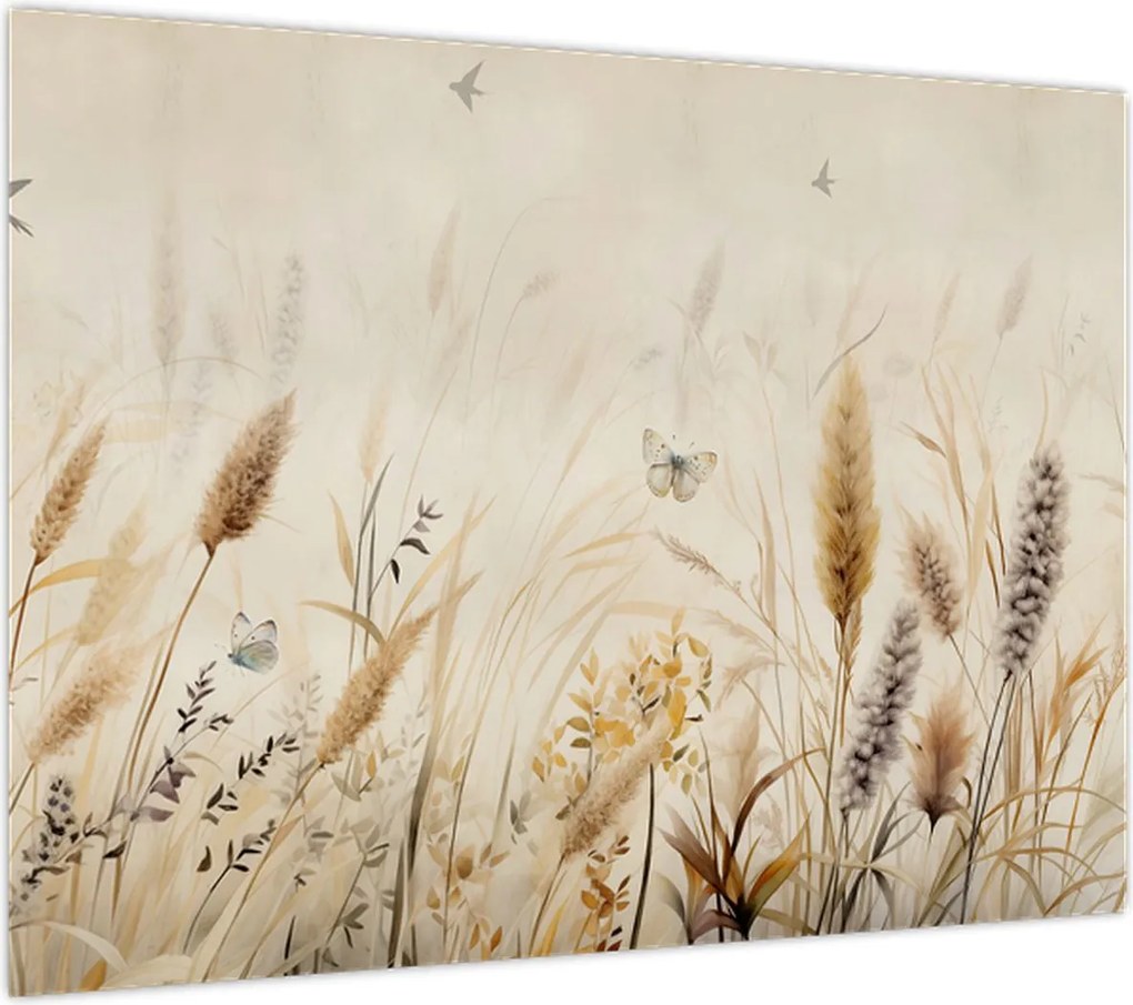 Obraz na szkle - Dzika łąka (70x50 cm)
