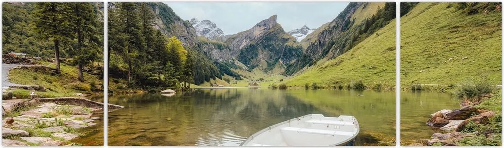 Obraz - Seealpsee, jezioro w Szwajcarii (170x50 cm)
