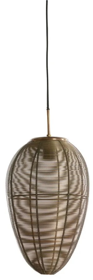 Lampa wisząca w kolorze brązu z metalowym kloszem ø 26 cm Yaelle – Light &amp; Living