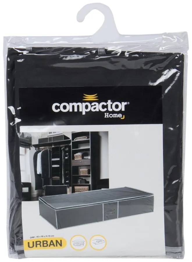 Czarny organizer pod łóżko Compactor Underbed Box