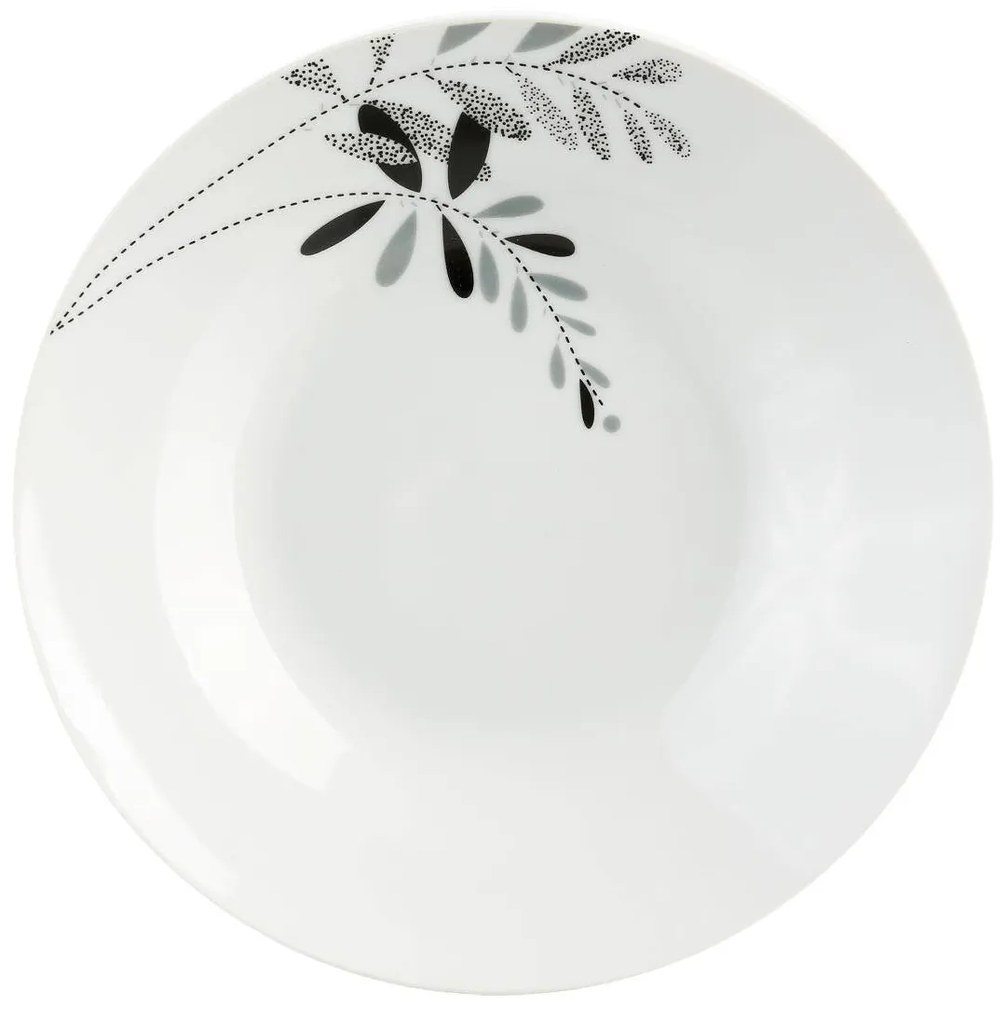 Komplet talerzy dla 6 osób, porcelana, 18 elementów