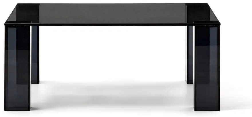 Ciemnoszary szklany stolik 85x85 cm Adularia – Kave Home