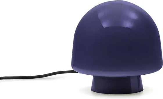 Ciemnoniebieska lampa stołowa ze szklanym kloszem (wysokość 20 cm) Reig – Kave Home