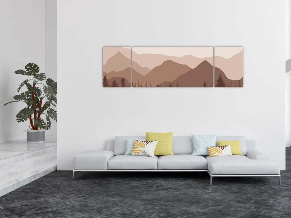 Obraz - Góry Brunatne N⁰1 (170x50 cm)