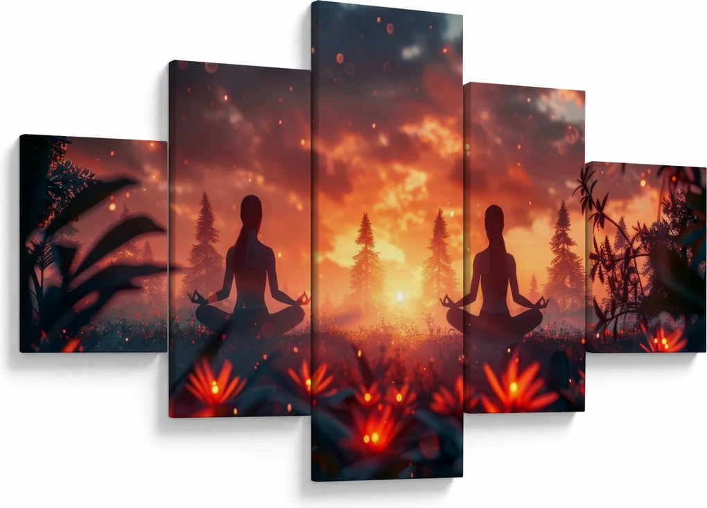 Obraz - Joga w przyrodzie (125x70 cm)