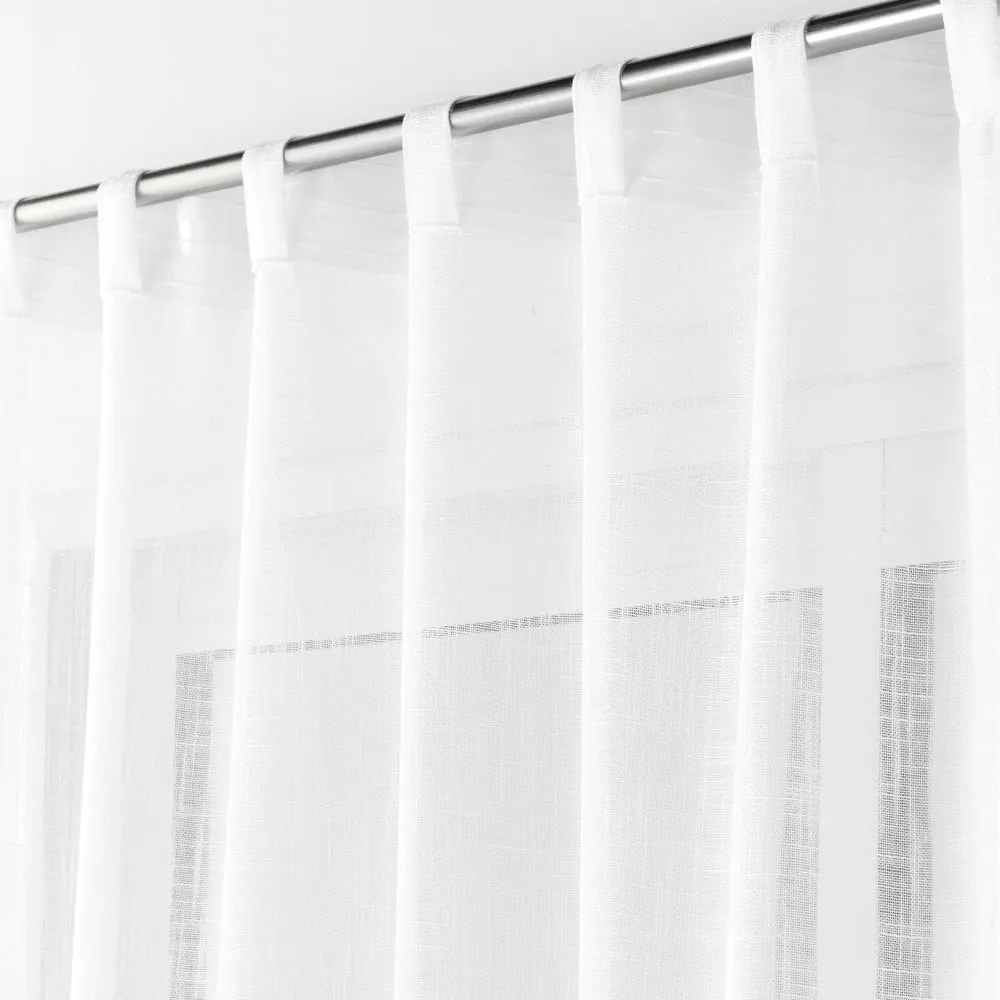 Biała firanka 140x240 cm Haltona – douceur d'intérieur