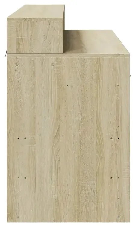 Biurko podświetlane 120 cm dąb sonoma - Duna