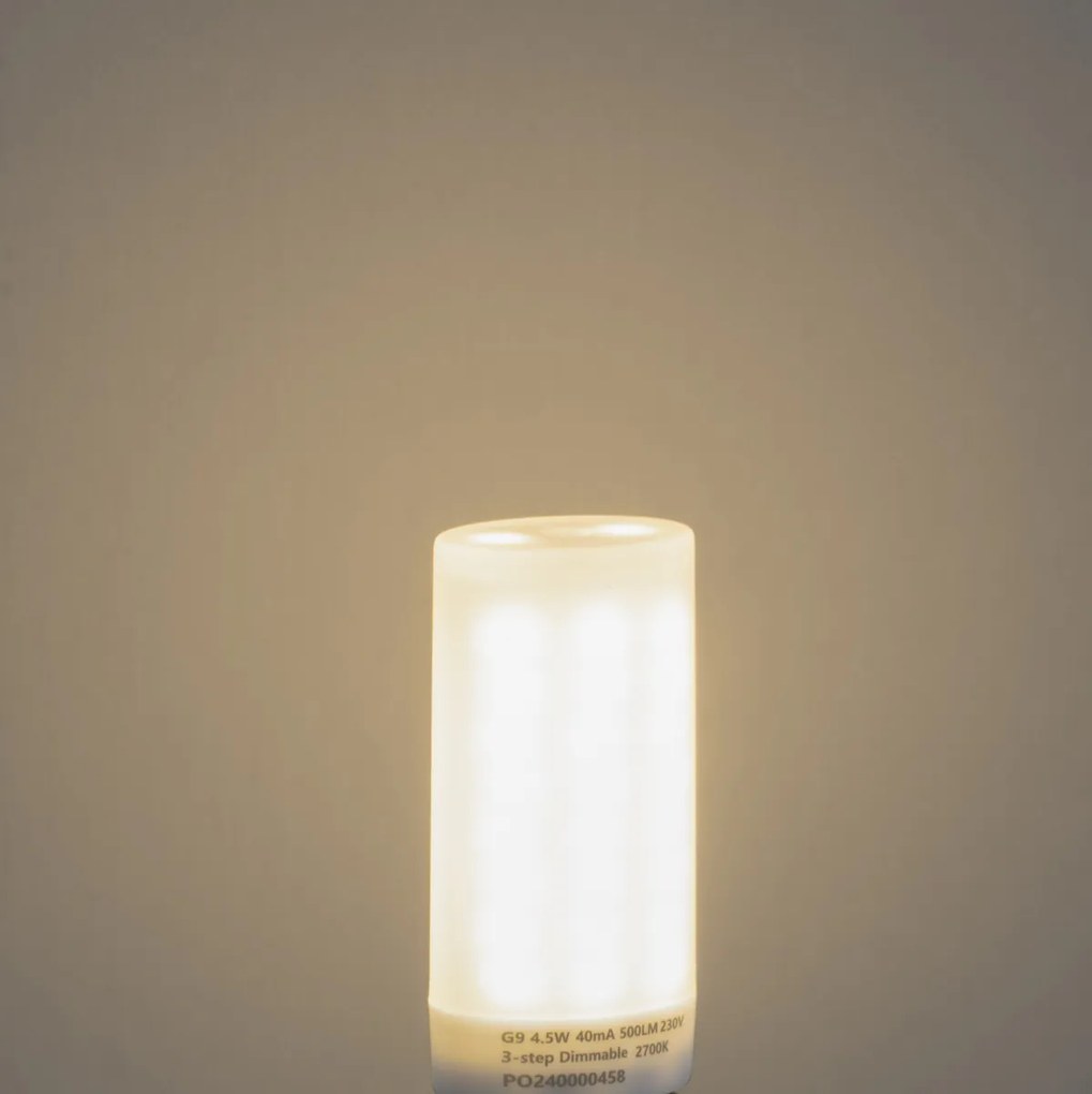 Zestaw 2 żarówek LED G9 3-stopniowo ściemnialnych Opal 4,5W 500 lm 2700K