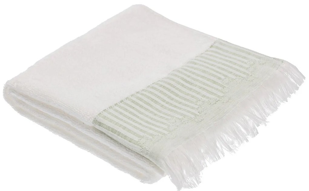Zestaw ręczników Trevor 3szt. white green