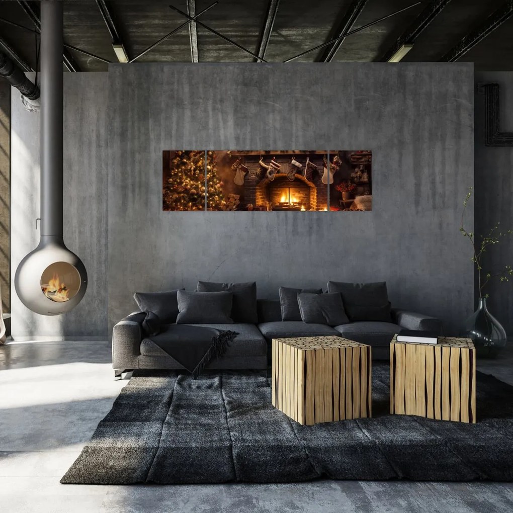 Obraz - Świąteczna atmosfera (170x50 cm)