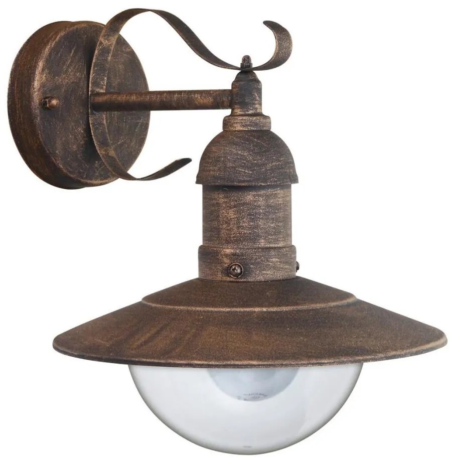 Brilagi - Kinkiet zewnętrzny MOLDE 1xE27/60W/230V IP44 brązowy/patina