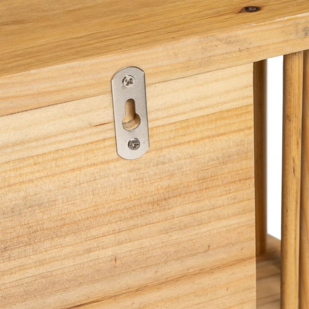 Półka na zdjęcia z litego drewna topolowego 60 cm Aspen – Casa Selección
