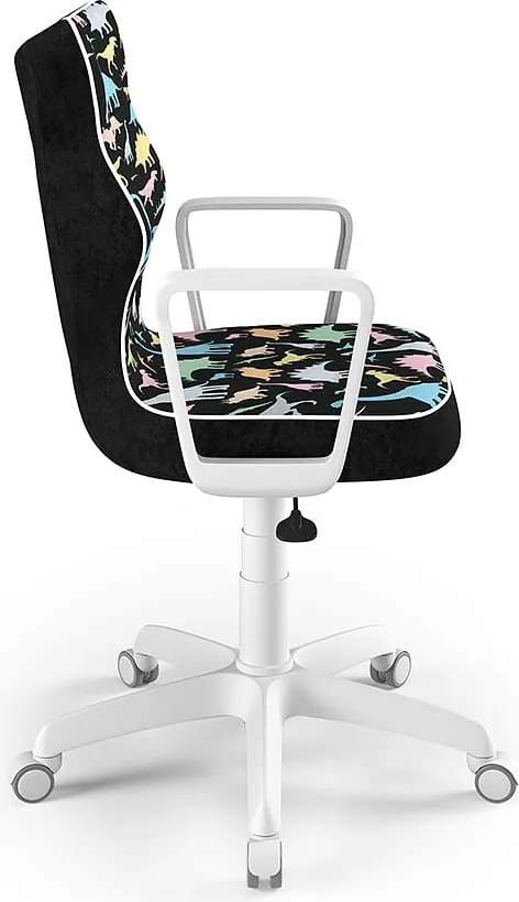 Krzesło do biurka Norm White rozmiar 5 (146-176,5 cm) z wzorami