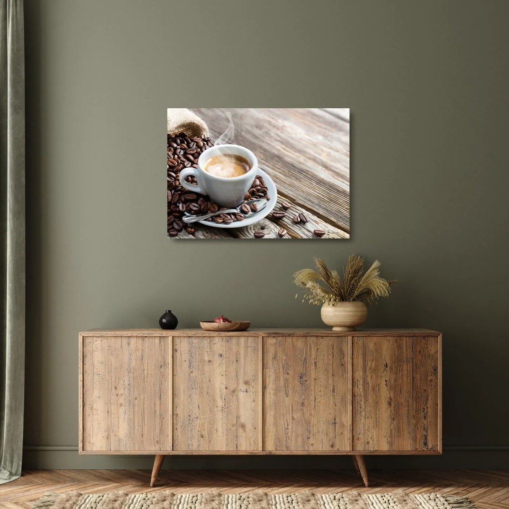 Obraz na szkle - Espresso (70x50 cm)