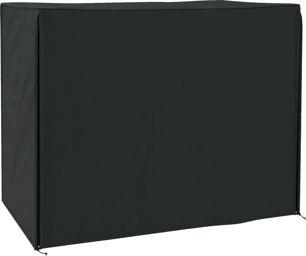 Outsunny Wodoodporny Pokrowiec na Huśtawkę Ogrodową z Poliestru, 220x125x172cm, Czarny, Ochrona przed Deszczem | Aosom PL